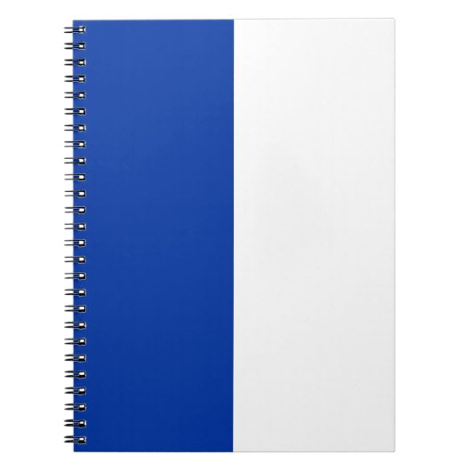 Blauw & Wit CUSTOM Notitieboek (Voorkant)
