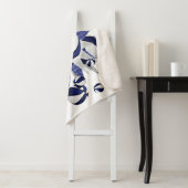 blauw wit decor basketbal sherpa deken (In situ)