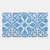 Blauw-wit Delft korenbloem Sticker (Voorkant)