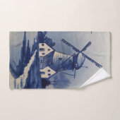  Blauw Wit Delft Windmolen Bad Handdoek (Handdoek)
