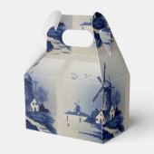 Blauw Wit Delft Windmolen Bedankdoosjes (Achterkant)