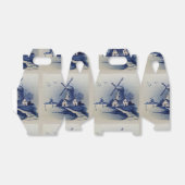 Blauw Wit Delft Windmolen Bedankdoosjes (Uitgevouwen)