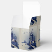 Blauw Wit Delft Windmolen Bedankdoosjes (Geopend)