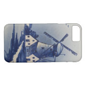 Blauw Wit Delft Windmolen Case-Mate iPhone Case (Achterkant (Horizontaal))