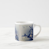  Blauw Wit Delft Windmolen Espresso Kop (Rechts)