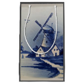  Blauw Wit Delft Windmolen Klein Cadeauzakje (Voorkant)