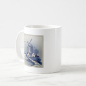  Blauw Wit Delft Windmolen Koffiemok (Voorkant links)