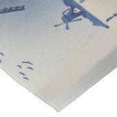 Blauw Wit Delft Windmolen Korte Tafelloper (Hoek)