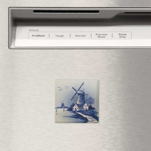  Blauw Wit Delft Windmolen Magneet (Insitu (Vaatwasser))