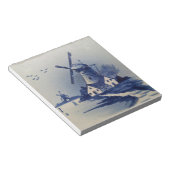  Blauw Wit Delft Windmolen Notitieblok (Schuin)