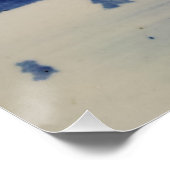 Blauw Wit Delft Windmolen Perfect Poster (Hoek)