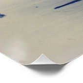 Blauw Wit Delft Windmolen Perfect Poster (Hoek)