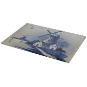 Blauw Wit Delft Windmolen Snijplank (Hoek)