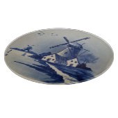 Blauw Wit Delft Windmolen Snijplank (Hoek)