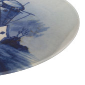 Blauw Wit Delft Windmolen Snijplank (Hoek)