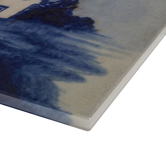  Blauw Wit Delft Windmolen Snijplank (Hoek)