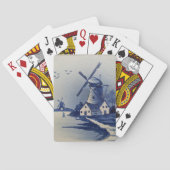 Blauw Wit Delft Windmolen Speelkaarten (Achterkant)