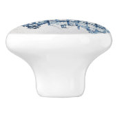 Blauw-wit Delfts stijl traditionele huizen Keramische Knop (Zijkant)