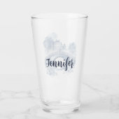 Blauw-wit Delfts stijllandschap Glas (Achterkant)