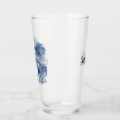 Blauw-wit Delfts stijllandschap Glas (Links)