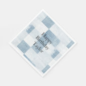 Blauw Wit Denim Jean Stripes Servet (Hoek)