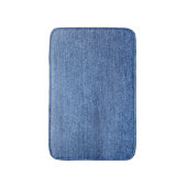 Blauw wit denim textuur Kijk Afbeelding Badmat (Voorkant Verticaal)