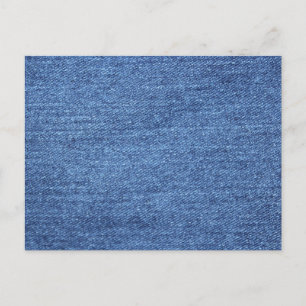 Blauw wit denim textuur Kijk Afbeelding Briefkaart