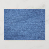 Blauw wit denim textuur Kijk Afbeelding Briefkaart (Voorkant)