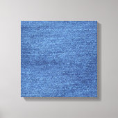 Blauw wit denim textuur Kijk Afbeelding Canvas Afdruk (Voorkant)