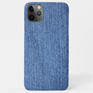Blauw wit denim textuur Kijk Afbeelding iPhone 11 Pro Max Hoesje