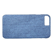 Blauw wit denim textuur Kijk Afbeelding Case-Mate iPhone Case (Achterkant (Horizontaal))
