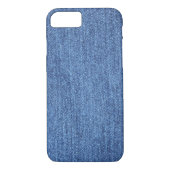 Blauw wit denim textuur Kijk Afbeelding Case-Mate iPhone Case (Achterkant)