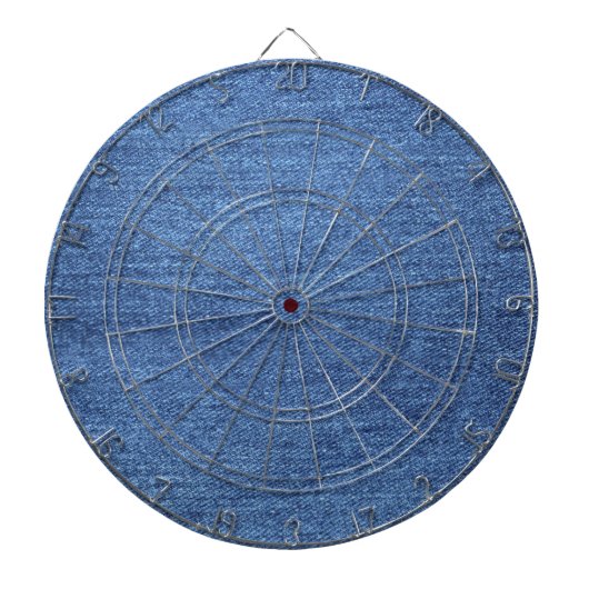 Blauw wit denim textuur Kijk Afbeelding Dartbord (Voorkant)
