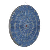 Blauw wit denim textuur Kijk Afbeelding Dartbord (Voorkant Links)