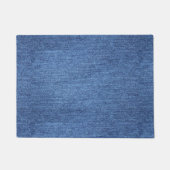 Blauw wit denim textuur Kijk Afbeelding Deurmat (Voorkant)