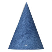 Blauw wit denim textuur Kijk Afbeelding Feesthoedjes (Links)