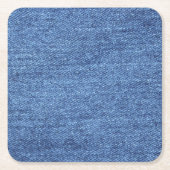 Blauw wit denim textuur Kijk Afbeelding Kartonnen Onderzetters (Voorkant)