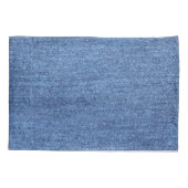 Blauw wit denim textuur Kijk Afbeelding Kussensloop (Achterkant)