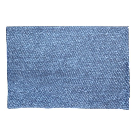 Blauw wit denim textuur Kijk Afbeelding Kussensloop (Voorkant)