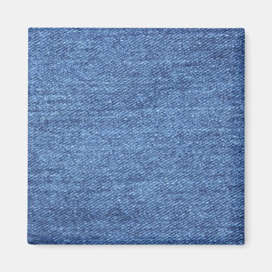 Blauw wit denim textuur Kijk Afbeelding Magneet (Voorkant)