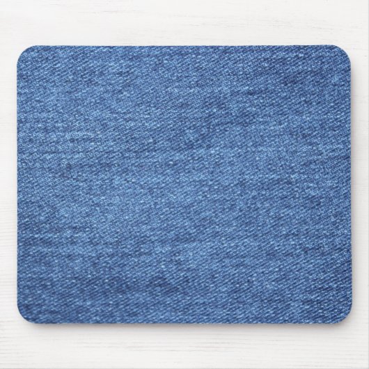 Blauw wit denim textuur Kijk Afbeelding Muismat (Voorkant)