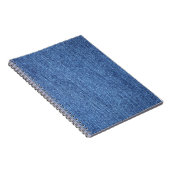 Blauw wit denim textuur Kijk Afbeelding Notitieboek (Rechterzijde)