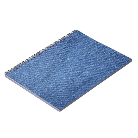 Blauw wit denim textuur Kijk Afbeelding Notitieboek (Linkerzijde)