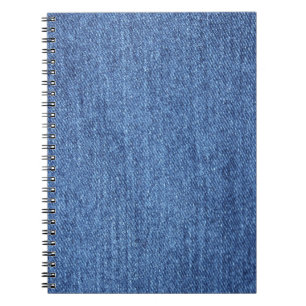 Blauw wit denim textuur Kijk Afbeelding Notitieboek