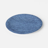 Blauw wit denim textuur Kijk Afbeelding Papieren Bordje (Gekanteld)
