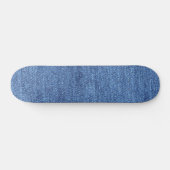 Blauw wit denim textuur Kijk Afbeelding Persoonlijk Skateboard (Horizontaal)