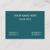 Blauw wit driehoekstrips geometrisch patroon visitekaartje (Achterkant)