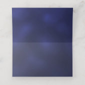 Blauw wit eenvoudig plaatskaartje (Binnenkant ongevouwen)