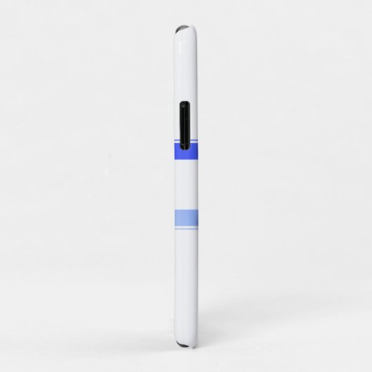 Blauw wit en de ster van David Case-Mate iPhone Case (Achterkant/rechts)
