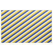 Blauw, wit en geel gestreepte patroon stof (Yard (91,4 cm))